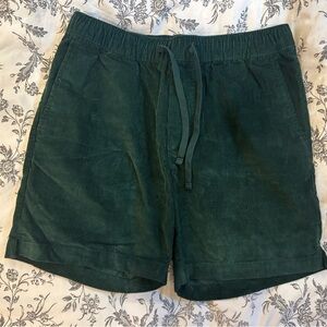 brand new green corduroy shorts from Banana Republic